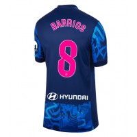 Camiseta Atletico Madrid Pablo Barrios #8 Tercera Equipación para mujer 2024-25 manga corta